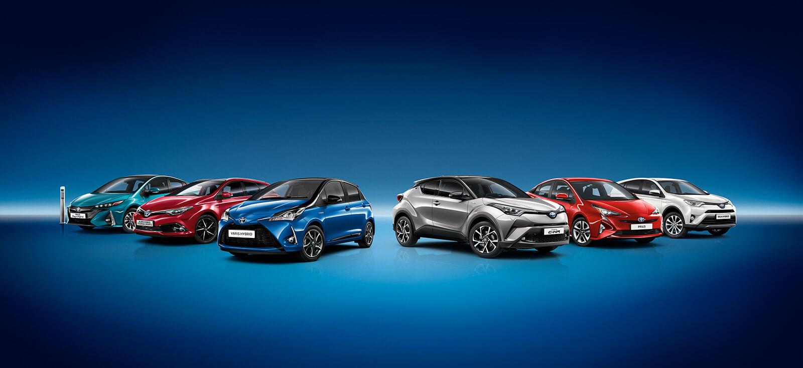 Bild aktueller Toyota Hybrid Flotte